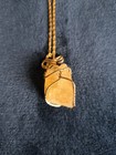 Citrine Stone Necklace With Gold Chain — photo 1