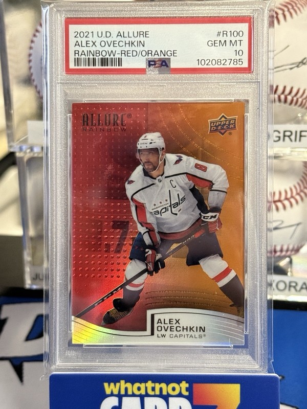 2021-22 Upper Deck Allure Rainbow Red Orange Alex Ovechkin #R-100 PSA 10!!