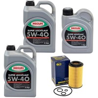 MotoröL Set Sae 5W-40 Vollsynth Meguin 11 Liter + ÖLfilter FüR Mercedes Sprinter