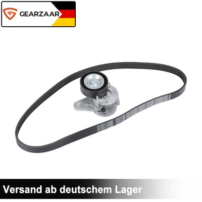 KEILRIPPENRIEMEN + RIEMENSPANNER FÜR AUDI A3 VW GOLF TIGUAN PASSAT TOURAN 1.6