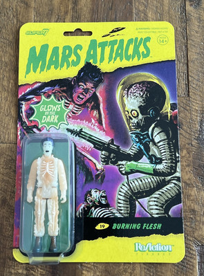 MARS ATTACKS 19 Burning Flesh Glow in the Dark REACTION Figure NEW