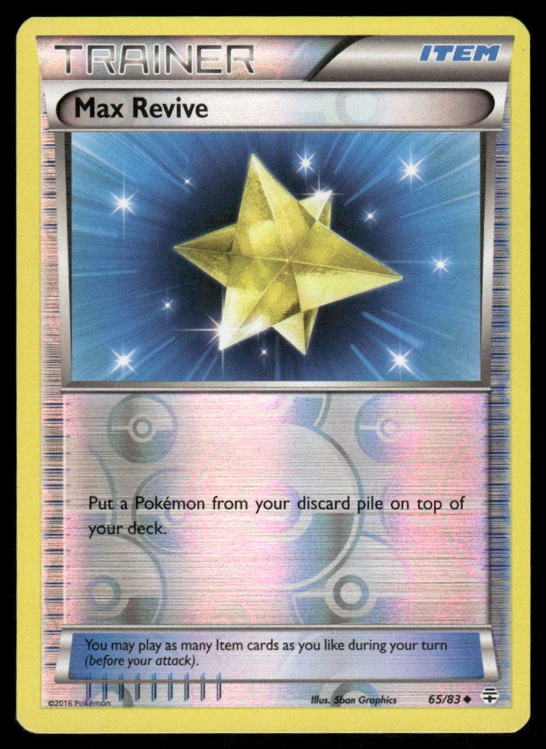 2016 Pokemon Max Revive Uncommon Generations 65/83 Reverse Holo HP