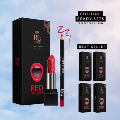 BEL London Color Matched Lip Liner & Lipstick Set -  Argan Lipstick & Liner
