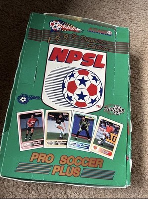 Pacific 1993 Premiere Edition NPSL Pro Soccer Plus Trading Card Box 26 packs