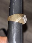 Estate Find Cluster Diamond 14k Yellow Gold Ring Size 11 6g — photo 2