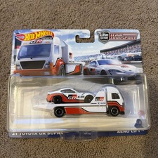 Hot Wheels Car Culture Team Transports #37 '21 Toyota GR Supra & Aero Lift MOSC