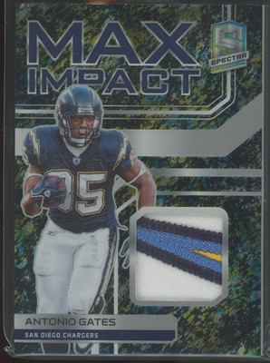 2022 Panini Spectra Antonio Gates #MI-AGI Max Impact Bolt Logo Patch Jersey /8