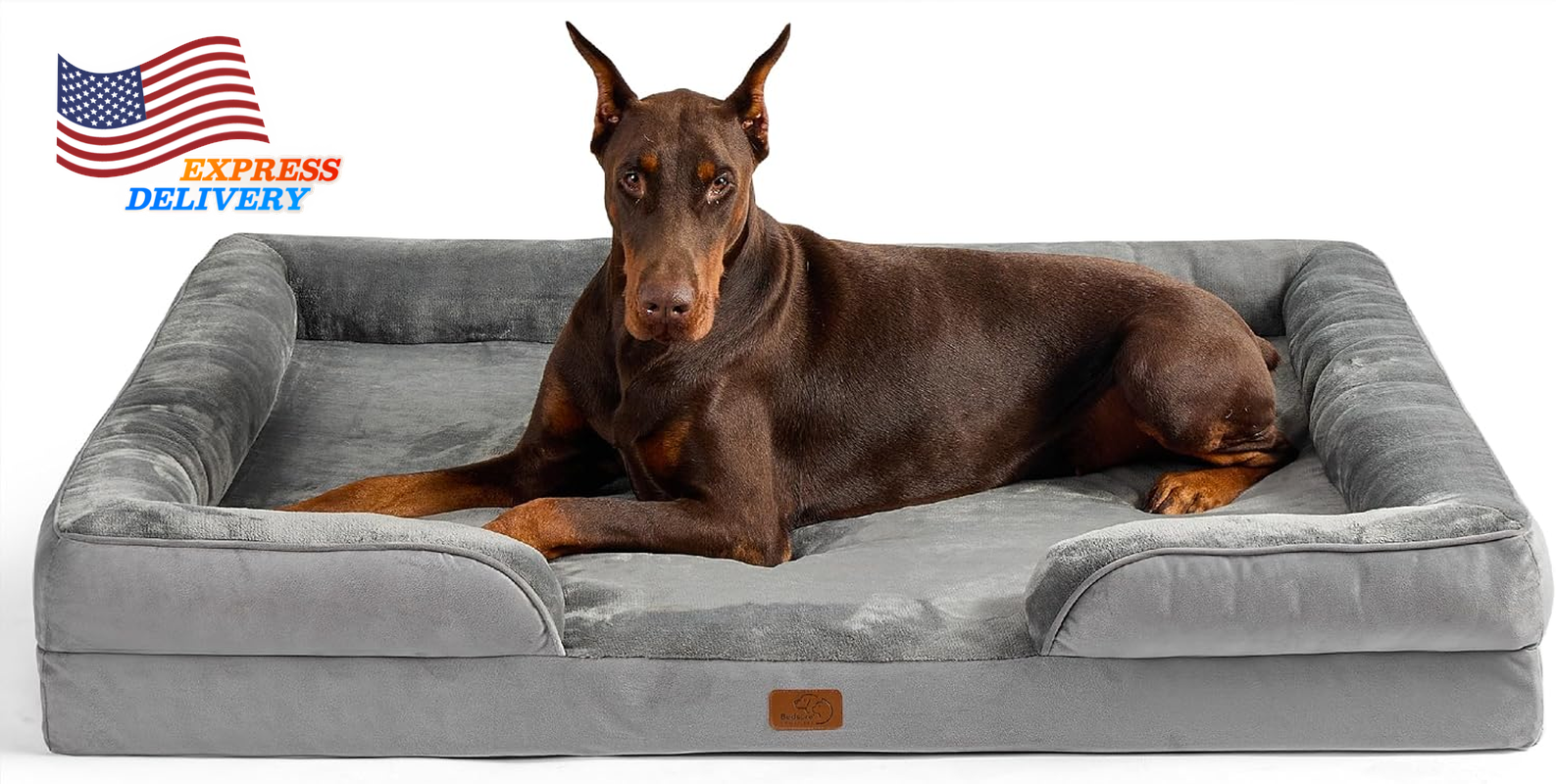 XXL Orthopedic Washable Waterproof Dog Bed for Extra Large Dogs 52 Inch Free US Shipping