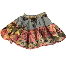 Matilda Jane Circle Skirt Girl's Sz 4 Art Fair Twirl Flare Multicolor Retired