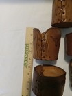 Vintage Tooled Leather Longhorn Cocktail Glass Holder — photo 9