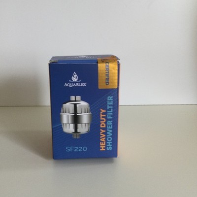 AquaBliss SF220 Heavy Duty Multi-Stage Shower Filter Chrome Finish New Open Box