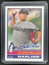 2025 Topps Heritage Valente Bellozo Real One Auto RC Rookie #ROA-VB Marlins