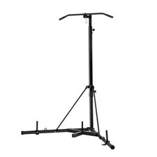 2 in 1 Punching Bag Stand, Steel Heavy Duty Workout Equipment, Adjustable Height