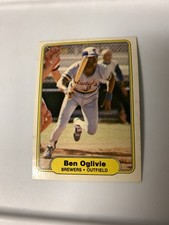 1982 Fleer Ben Oglivie Milwaukee Brewers