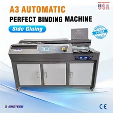 New A3 Automatic Perfect Binding Machine Side Gluing,EVA Book Binder Free Glue