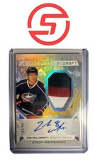 ZACH WERENSKI 2025-26 Black Diamond /49 AUTO PATCH Veteran Jewels Of The Draft !