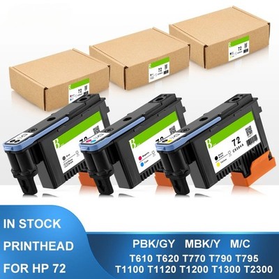 3PC/set HP 72 Printhead for HP T610 T620 T770 T790 T795 T1100 T1120 T1300 T2300