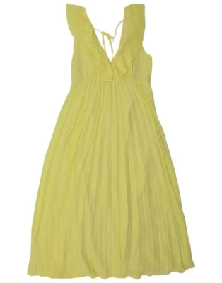 Zara Womens Sleeveless Maxi Dress UK 12 Medium Yellow AO02 - Image 1 of 4