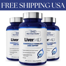 3 Packs 1MD Nutrition LiverMD - Liver Support Supplement New