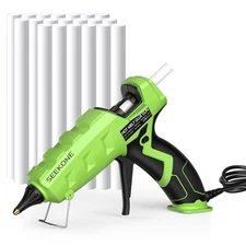 SEEKONE Full Size Hot Glue Gun, 60/100W Dual Power Large Glue Gun with 20 Pcs