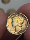 1931-P Silver Mercury Dime, Key Date, Colorful Album Toning — photo 7