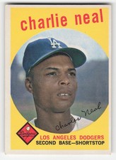 Charlie Neal 1959 Topps #427 Los Angeles Dodgers GD-VG