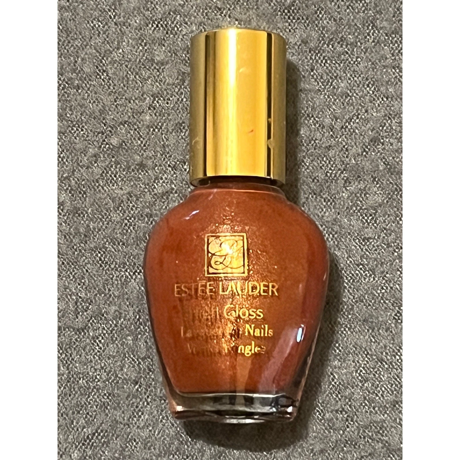 Estee Lauder High Gloss Lacquer Nail Polish Chestnutty .2 Fl Oz New