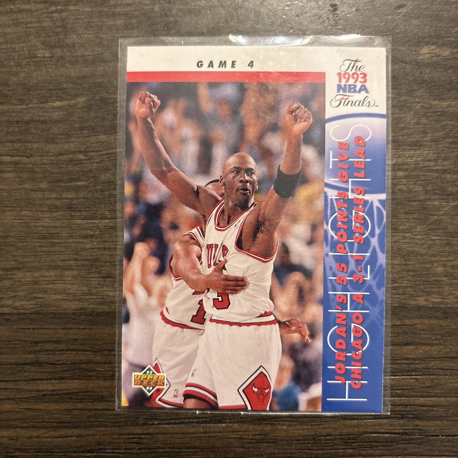 1993-94 Upper Deck NBA Finals Game 4 # 201 Michael Jordan Nice Card