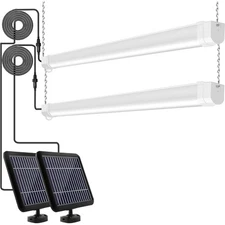 Solar Powered Outdoor Motion Sensor Shop Light 3FT 17W LED Waterproof IP65