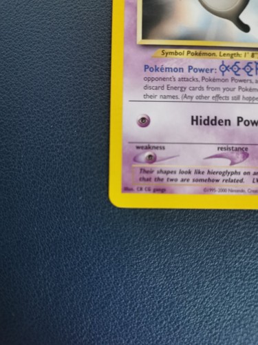 Pokemon Card Unown K 58/64 Neo Revelation Common WOTC - Picture 4 of 10