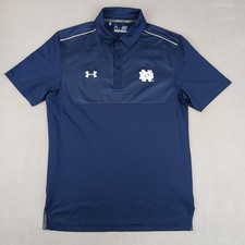 Under Armour Notre Dame Fighting Irish Small Mens Polo Shirt Loose 19x27