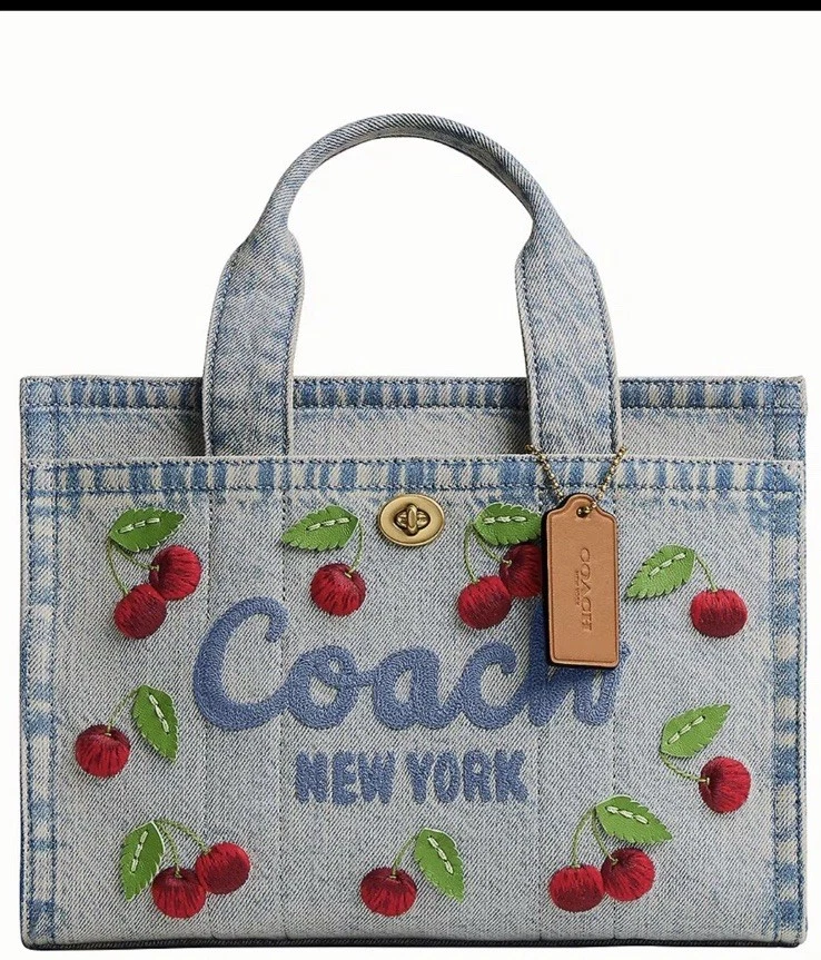 Coach Embroidered Denim Exterior Bags & Handbags for Women for