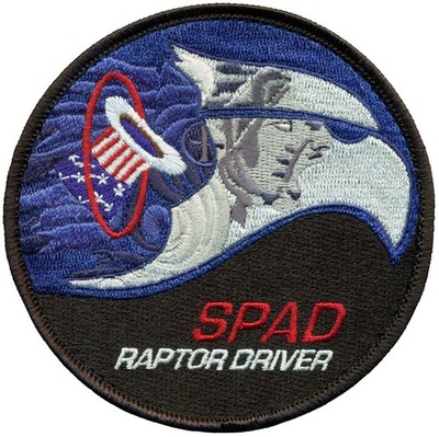 USAF 94th FIGHTER SQUADRON F-22 SPAD RAPTOR DRIVER PATCH