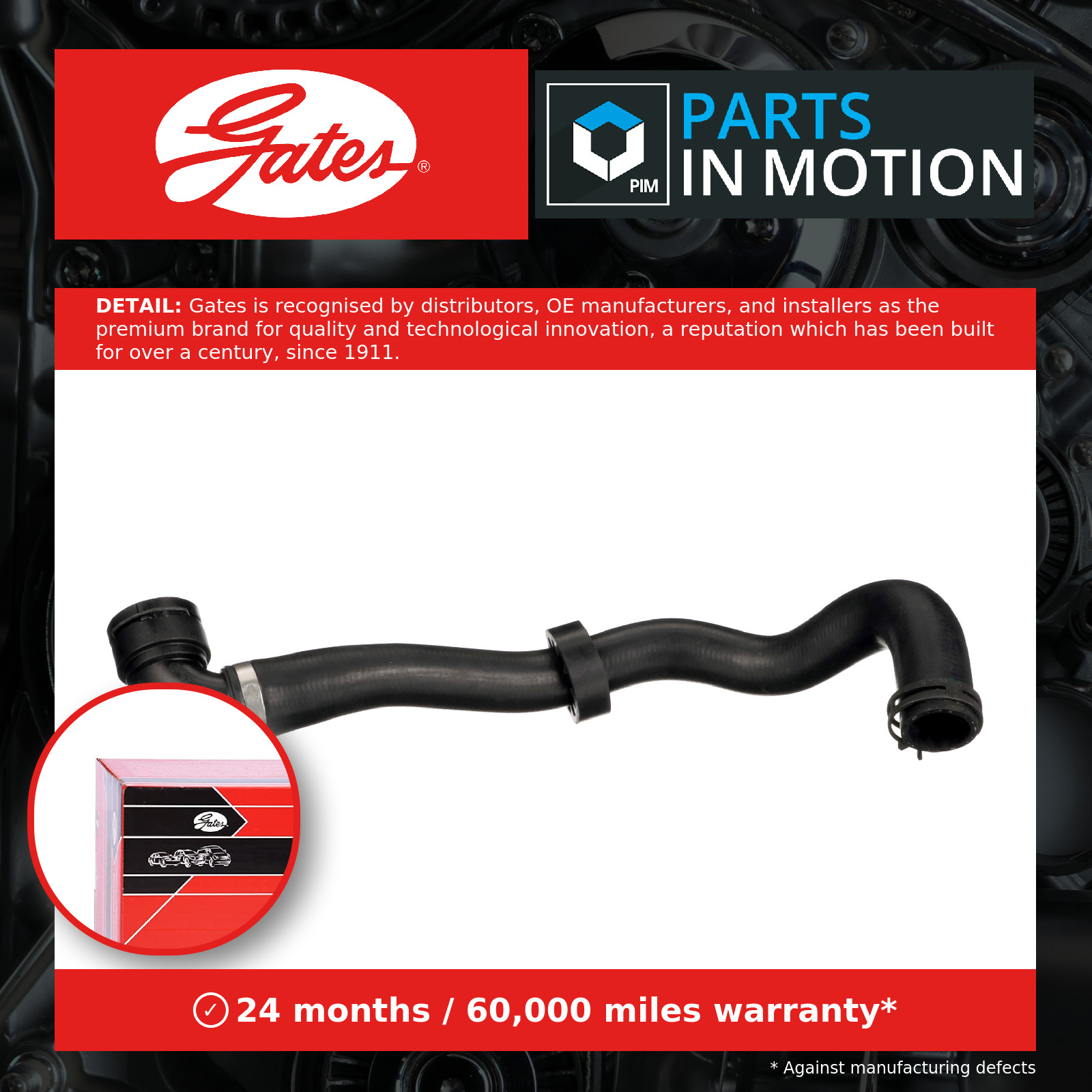 Upper GATES 05-4879 Radiator Hose for POLESTAR,VOLVO,VOLVO ASIA - Image 5