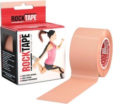 RockTape Unisex Std. Kinesiology Tape, Beige, Uncut Roll - 5cm Wide UK