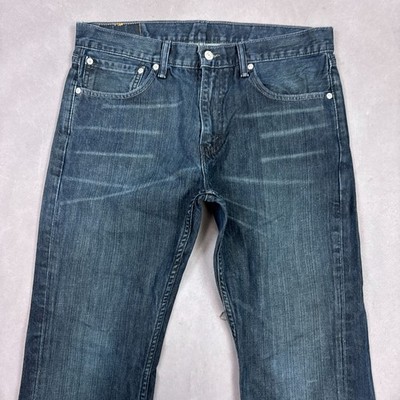 Levis Jeans Mens 34x30 Blue 527 Bootcut Denim Pants Western Cowboy Work Dark