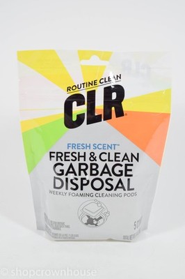 1 CLR Fresh & Clean Garbage Disposal FRESH SCENT Foaming Cleaning Pods 5 ct