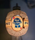 Vintage Pabst Blue Ribbon Beer "Cut Glass" Wall Sconce Rotating Motion Tested/👍