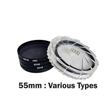 Hoya 55mm Camera Filter Selection  - Cross / Colour / Nebula / PL/ Pulsator ETC.