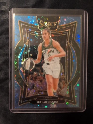 2025 Skylar Diggins 16 Panini Select WNBA Concourse Blue Disco Prizm 27/125 SP