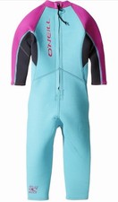 O'Neill Toddler Reactor-2 Full Wetsuit Size 6 Girls 2mm Neoprene Back Zip 4868