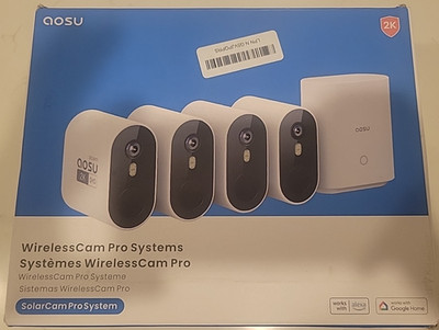 AOSU C6P2AH11 4 pack Kit Security Cameras Wireless Outdoor Home System Free Ship