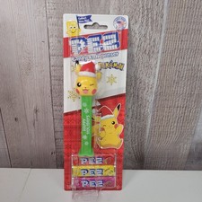 PEZ Pokemon Pikachu Christmas Holiday Dispenser w/ Candy New Sealed
