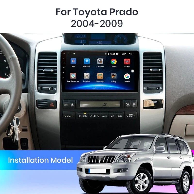 Radio Pantalla Android 12 GPS USB CARPLAY BT para Toyota Land Cruiser Prado 120 - Imagen 2 de 4