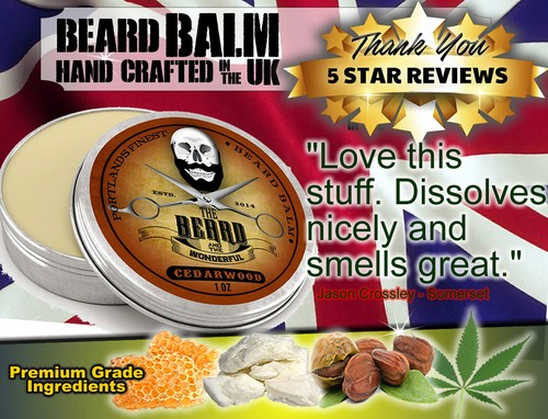 Mens Beard Balm 30ml Cedarwood Taming Styling Grooming Conditioning Beard Care - Picture 5 of 12