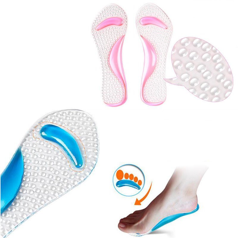 Shoe Cushion High Heel Gel Foot Arch Supports Insert Insole Flat Feet