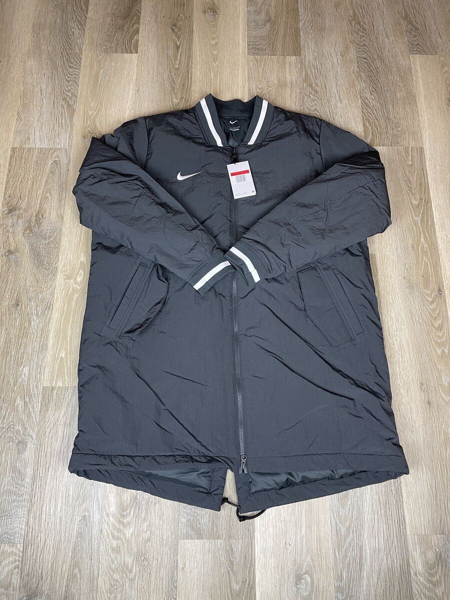 Nike Men's Baseball Stock Dugout Jacket Coat Size Large Grey Nike Men's Baseball Stock Dugout Jacket Coat Size Large Grey