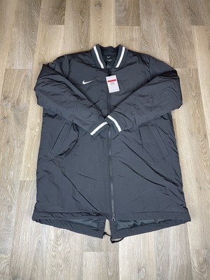 Nike Herren Baseball Lager Einbaum Jacke Mantel Größe Large grau