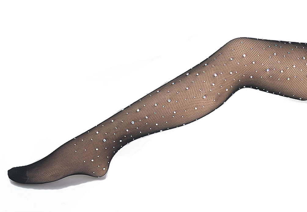 Accessoire Soirée Collants En Maille Diamant Noir Smiffys Taille