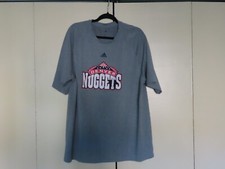 Denver Nuggets NBA Basketball t-shirt Game Worn J.J. Hickson Warmup shirt theme